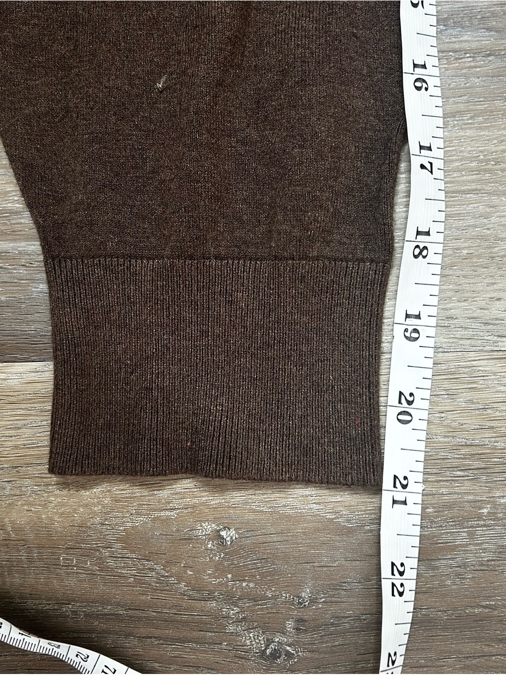 Divided Women's Scoop Crewneck Sweater in Chocolate Brown - Picture 8 of 8